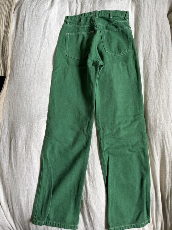 Reformation Cowboy Highrise Straight Jeans in Green - Picture 2 of 3
